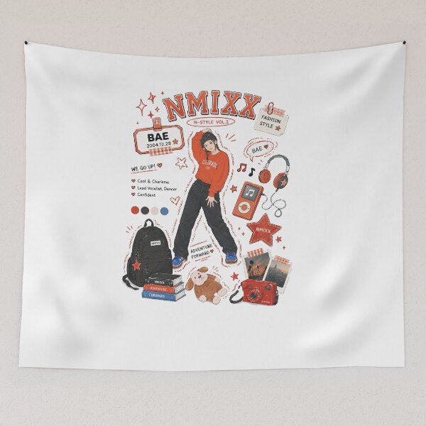 Item preview, Bae NMIXX Shirt, Nmixx Bae Kpop Tee, Nmixx Retro Graphic Shirt, Nmixx Member Street Style Tee, Nmixx Fan Merch Comfort Colors Shirt designed and sold by BerryHand.