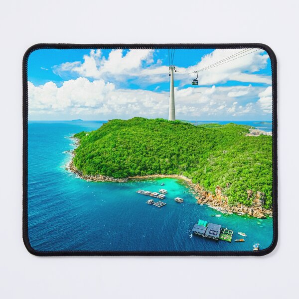 Item preview, Cable Car Above Turquoise Bays Phu Quoc Island Vietnam designed and sold by Jomsunshine.