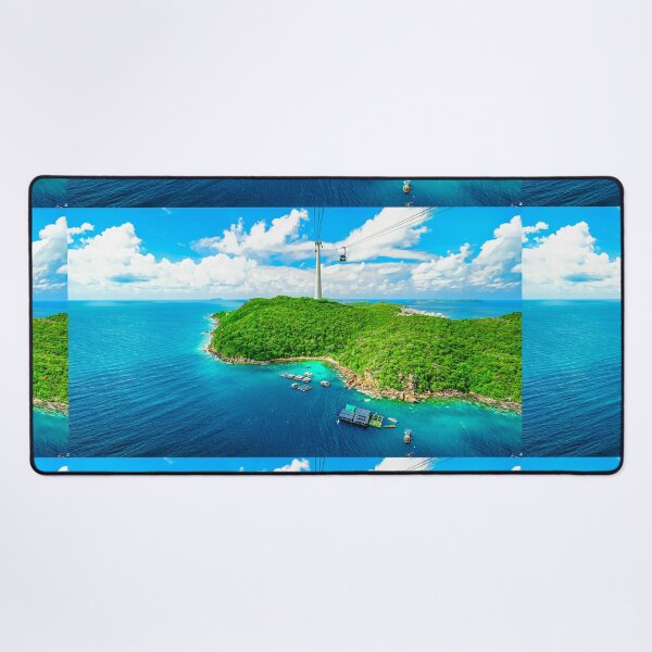 Item preview, Cable Car Above Turquoise Bays Phu Quoc Island Vietnam designed and sold by Jomsunshine.