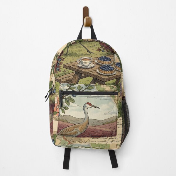 Item preview, Crane Among Blueberries and Vintage Countryside Picnic designed and sold by CoffeeinBloom.