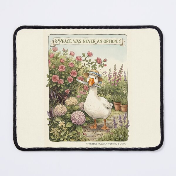 Item preview, Peace Was Never An Option - Funny Gardening Goose with Knife designed and sold by Lu7u.