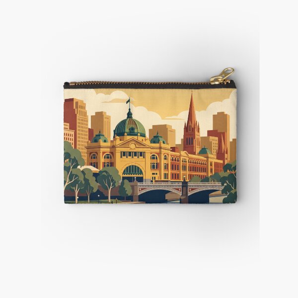 Item preview, Melbourne Australia Vintage Travel Poster designed and sold by Bomax121.