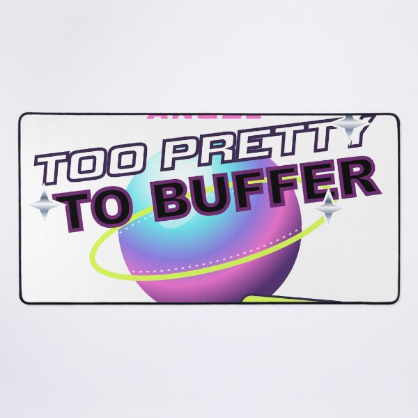 Item preview, Too Pretty to Buffer – Y2K Magazine Cover Aesthetic Design designed and sold by WORN.THOUGHTS.