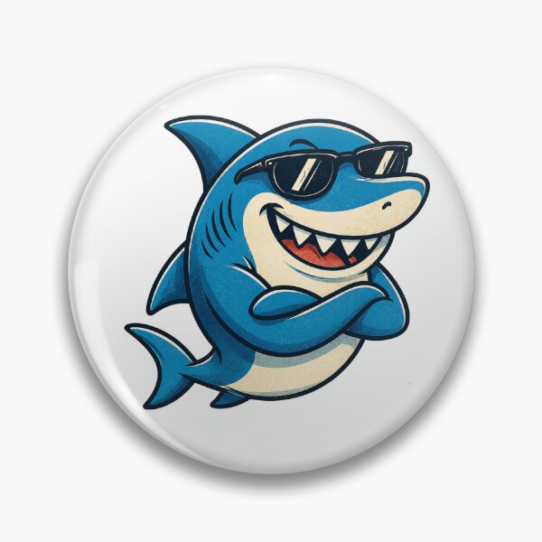 Item preview, Cool Shark Wearing Sunglasses, - Shark Lover designed and sold by Moizento.