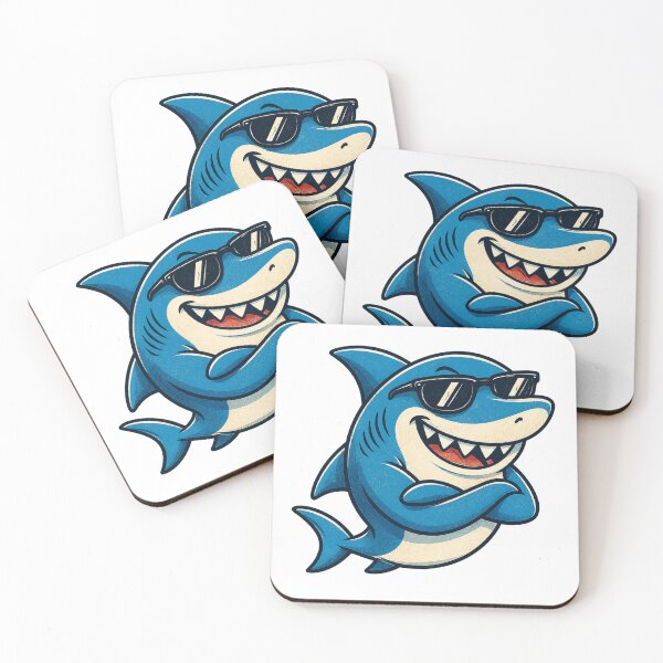 Item preview, Cool Shark Wearing Sunglasses, - Shark Lover designed and sold by Moizento.