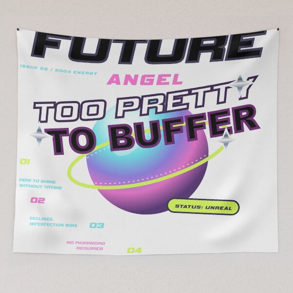 Item preview, Y2K Magazine Cover Aesthetic Design designed and sold by WORN.THOUGHTS.