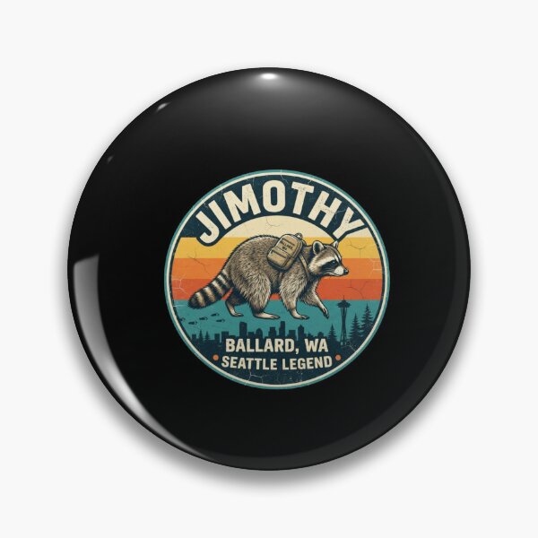 Item preview, Jimothy Seattle Legend Retro Raccoon Ballard WA designed and sold by HamadaArtivio1.