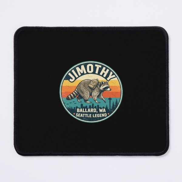 Item preview, Jimothy Seattle Legend Retro Raccoon Ballard WA designed and sold by HamadaArtivio1.
