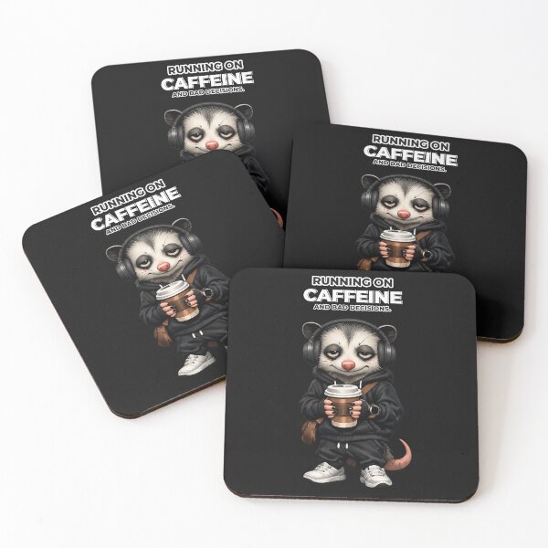 Item preview, DM-002 | Coffee Possum™ | Running On Caffeine And Bad Decisions designed and sold by D4NC1G3R®.