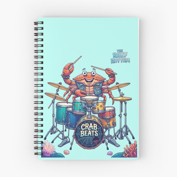 Item preview, Crab Beats Funny Drummer Under the Sea Animal Playing Drums designed and sold by Evelashop.