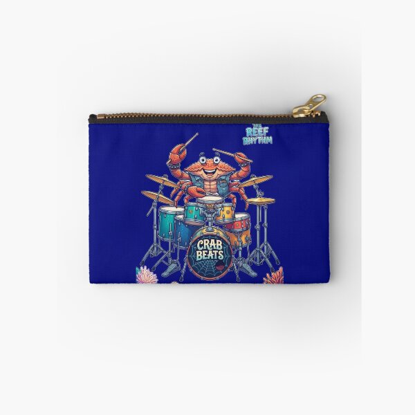 Item preview, Crab Beats Funny Drummer Under the Sea Animal Playing Drums designed and sold by Evelashop.