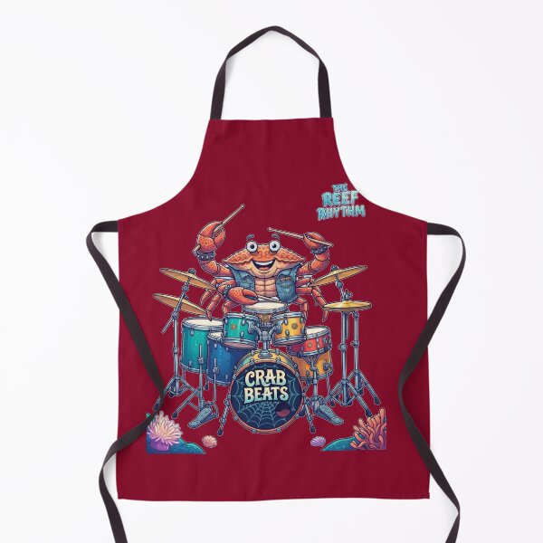 Item preview, Crab Beats Funny Drummer Under the Sea Animal Playing Drums designed and sold by Evelashop.