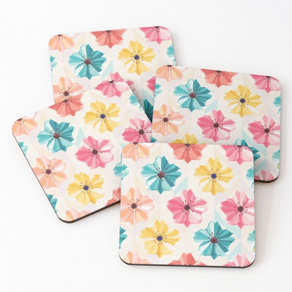 Item preview, Colorful Retro Floral Geometric Pattern designed and sold by IntelliMindDesigns.