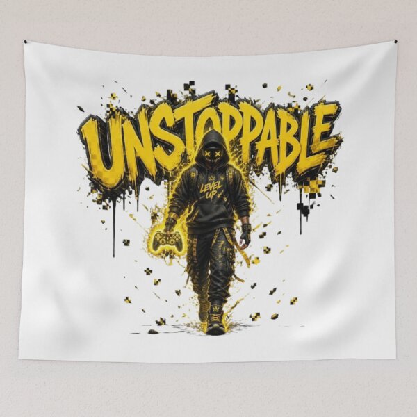 Item preview, UNSTOPPABLE Gaming Sticker | Neon Esports Streetwear Graphic Design designed and sold by Stylestickers55.