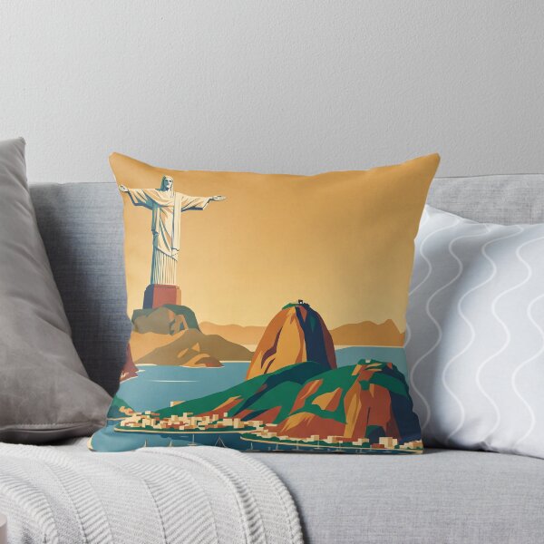 Item preview, Rio de Janeiro Brazil Vintage Travel Poster designed and sold by Bomax121.