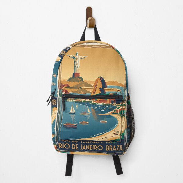 Item preview, Rio de Janeiro Brazil Vintage Travel Poster designed and sold by Bomax121.