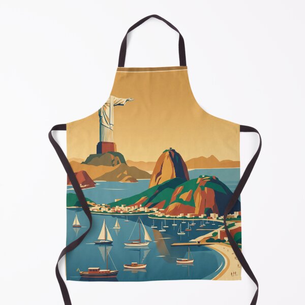 Item preview, Rio de Janeiro Brazil Vintage Travel Poster designed and sold by Bomax121.
