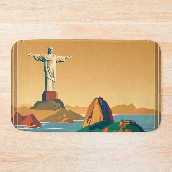 Item preview, Rio de Janeiro Brazil Vintage Travel Poster designed and sold by Bomax121.