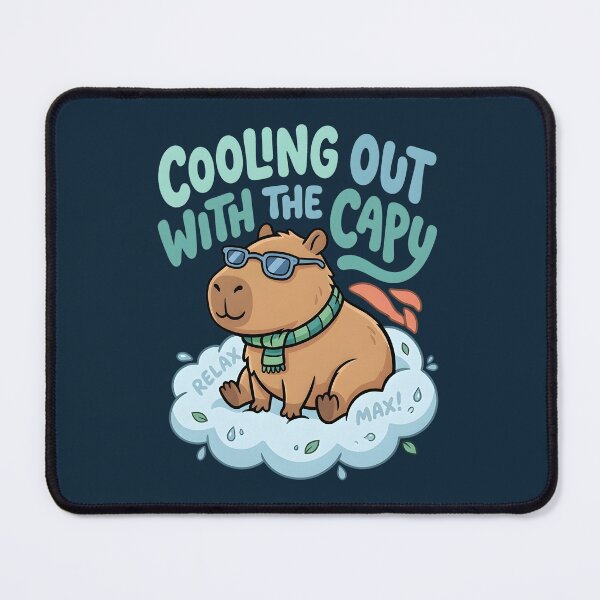 Item preview, Cooling Out Capybara Cute Chill Kawaii designed and sold by dreephic22.