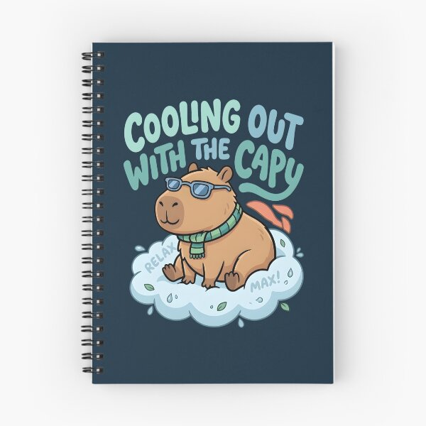 Item preview, Cooling Out Capybara Cute Chill Kawaii designed and sold by dreephic22.