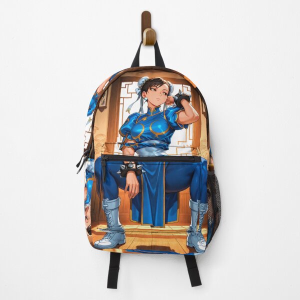 Item preview, Gaming - Agile Fighter, Strength and Elegance in Blue Qipao designed and sold by Zone--Gaming.