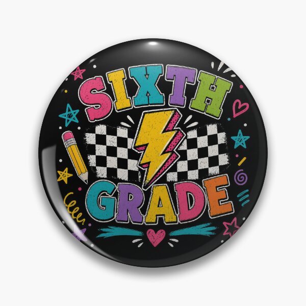 Item preview, Sixth Grade Lighting Bolt Pencil Retro 6th Grade Teacher designed and sold by OlakunleOloroz.