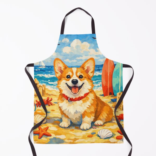 Item preview, Corgi Beach Day designed and sold by H A R L E I G H .