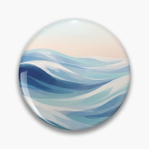 Item preview, Soft Blue Ocean Waves and Pastel Sky designed and sold by Neural Dream.