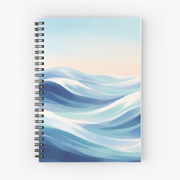 Item preview, Soft Blue Ocean Waves and Pastel Sky designed and sold by Neural Dream.