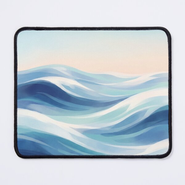 Item preview, Soft Blue Ocean Waves and Pastel Sky designed and sold by Neural Dream.