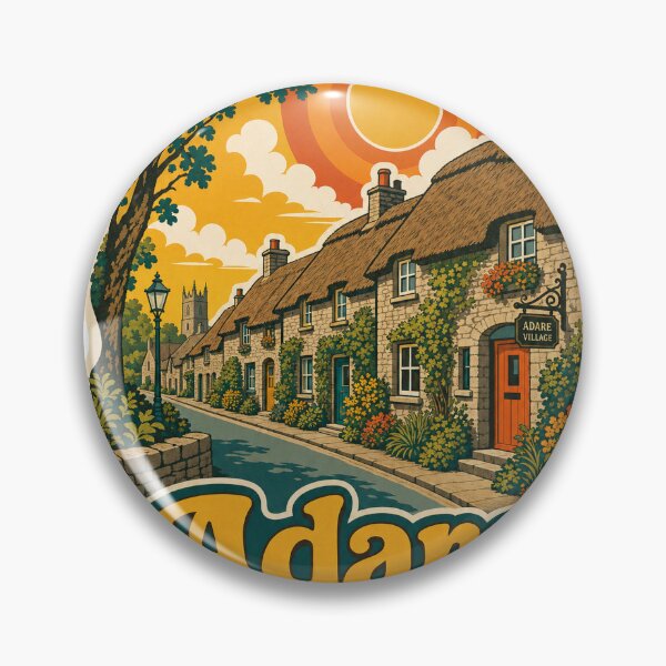 Item preview, Adare Ireland Travel Souvenir - Retro Illustration designed and sold by VisualArtsOasis.