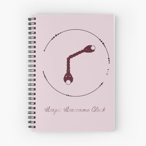 Item preview, Copy of Macrame Circle Clock – Minimal Boho Line Art​– Orchid Ice Edition designed and sold by Macramellennias.