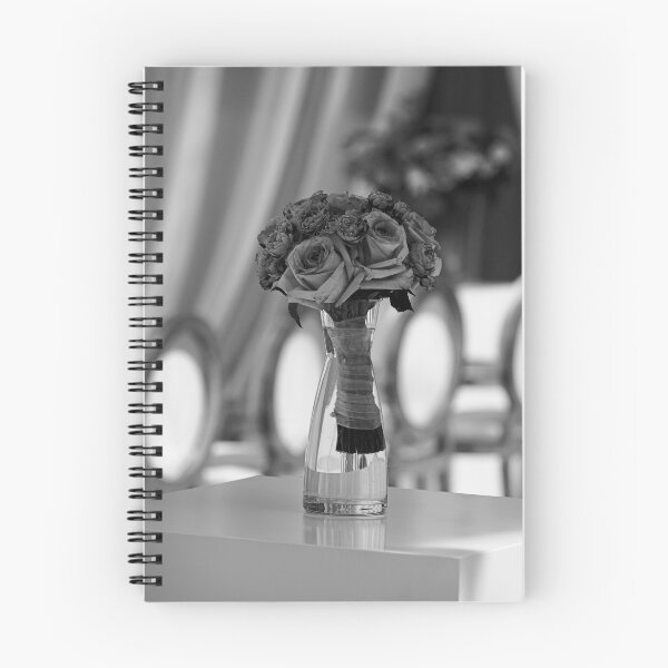 Item preview, Romantic Pink Rose Bouquet Centerpiece in Glass Vase for Elegant Event Decor, Wedding Table in black and white designed and sold by FotoMahieu.