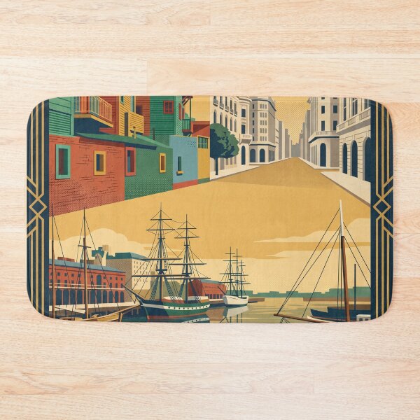 Item preview, Buenos Aires Argentina Vintage Travel Poster designed and sold by Bomax121.