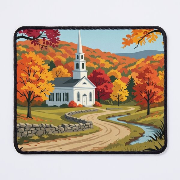 Item preview, New England Vintage Style Travel Advert designed and sold by Dimensionality.