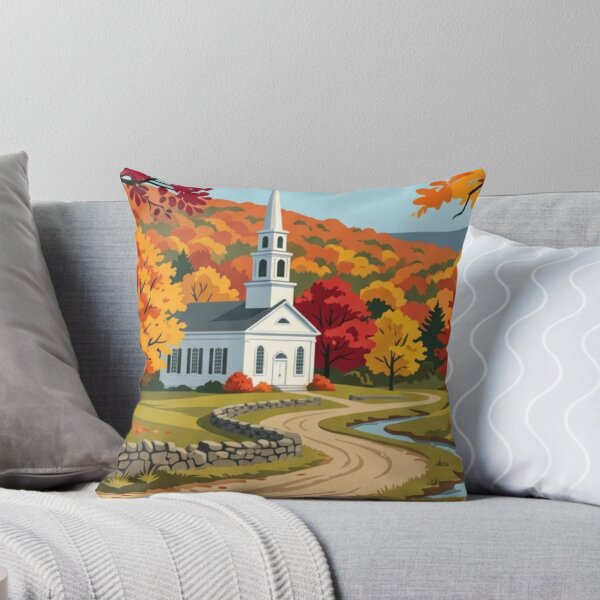 Item preview, New England Vintage Style Travel Advert designed and sold by Dimensionality.