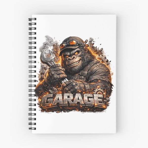 Item preview, Garage Gorilla Mechanic – Tough Monkey Workshop Mascot designed and sold by AlexLineArt.