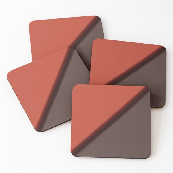Item preview, Minimalist Burnt Orange and Dark Brown designed and sold by pluielegere.
