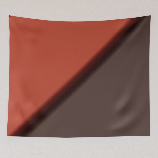Item preview, Minimalist Burnt Orange and Dark Brown designed and sold by pluielegere.