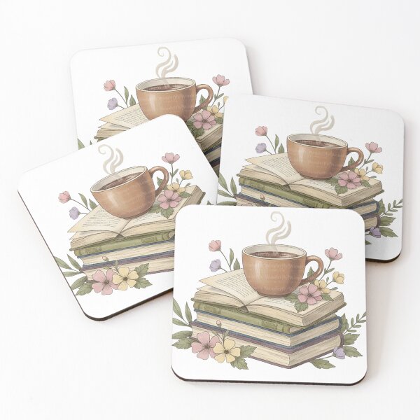Item preview, Warm Coffee and Books Cottagecore Aesthetic designed and sold by sanorastyle.