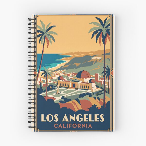Item preview, Los Angeles California Vintage Travel Poster designed and sold by Bomax121.