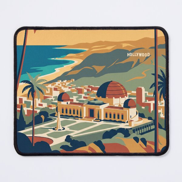 Item preview, Los Angeles California Vintage Travel Poster designed and sold by Bomax121.