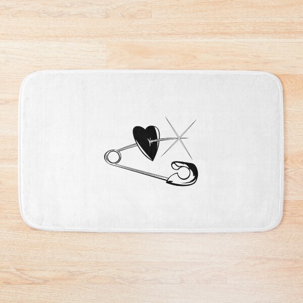 Item preview, Heart in a safety pin | Gothic tattoo design designed and sold by ProdbyNiECO.