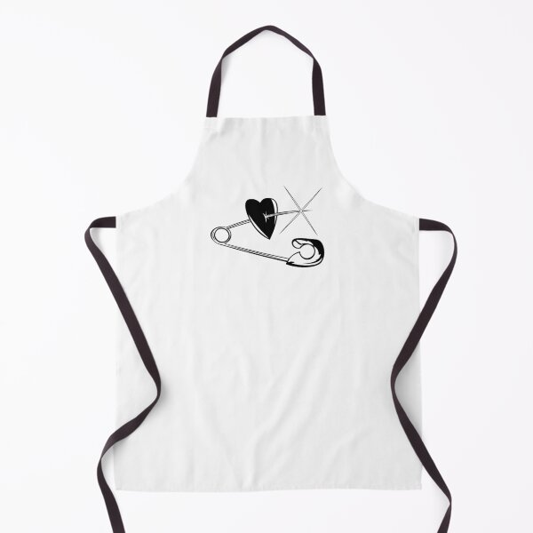 Item preview, Heart in a safety pin | Gothic tattoo design designed and sold by ProdbyNiECO.