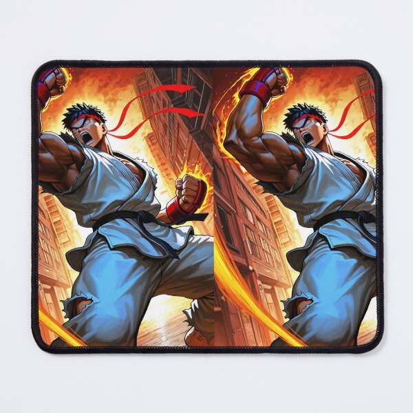 Item preview, Gaming - Iconic Fighting Game Warrior, Flaming Energy Punch designed and sold by Zone--Gaming.