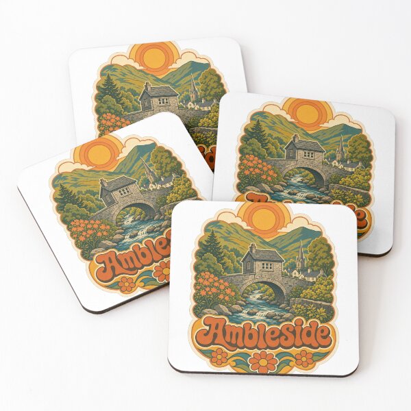 Item preview, Ambleside England Travel Souvenir - Retro Illustration designed and sold by VisualArtsOasis.