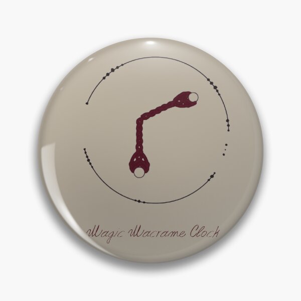 Item preview, Macrame Circle Clock – Minimal Boho Line Art​ ​– Warm Linen Edition designed and sold by Macramellennias.