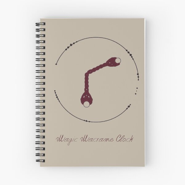 Item preview, Macrame Circle Clock – Minimal Boho Line Art​ ​– Warm Linen Edition designed and sold by Macramellennias.