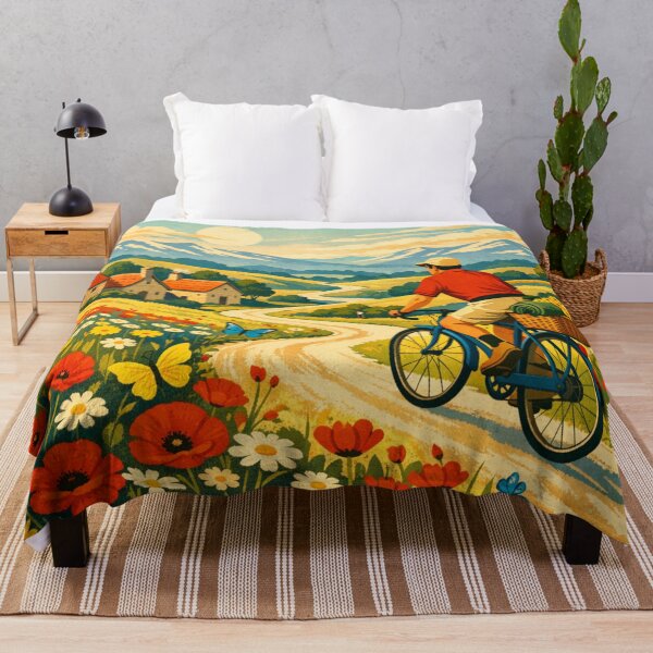 Item preview, Flower Field Cyclist designed and sold by H A R L E I G H .