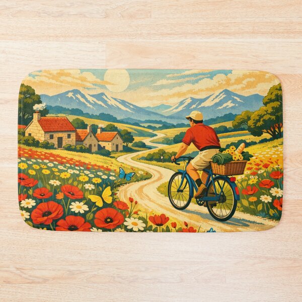 Item preview, Flower Field Cyclist designed and sold by H A R L E I G H .